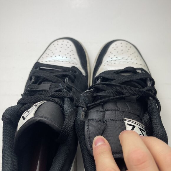 Nike Air Jordan 1 Low Diamond Shorts Black White DH6931-001 Men's Size 9 (Read) - Picture 6 of 13